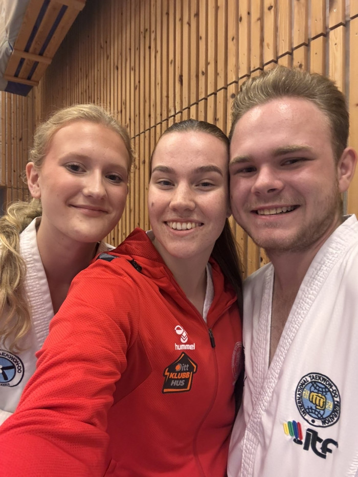 Emma, Christina og Dennis på regionslagsuttak