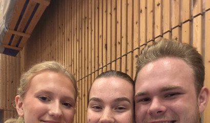 Emma, Christina og Dennis på regionslagsuttak